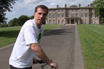 Phil Clarke in front of Haigh Hall
